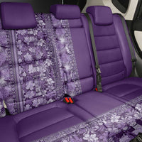 Hawaiian Tribal Elements Hibiscus Back Car Seat Cover Purple Pattern LT9 - Polynesian Pride