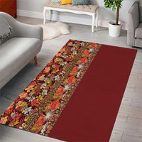 Hawaiian Tribal Elements Hibiscus Area Rug Red Pattern - Polynesian Pride