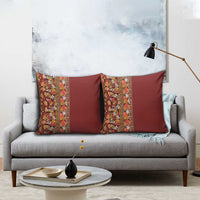 Hawaiian Tribal Elements Hibiscus Pillow Cover Red Pattern - Polynesian Pride