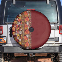 Hawaiian Tribal Elements Hibiscus Spare Tire Cover Red Pattern - Polynesian Pride
