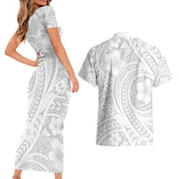 Lotu Tamaiti Samoan Polynesian Tribal Couples Matching Short Sleeve Bodycon Dress and Hawaiian Shirt - Polynesian Pride