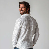 Lotu Tamaiti Samoan Polynesian Tribal Long Sleeve Polo Shirt LT9 - Polynesian Pride