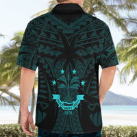 FSM Chuuk States Hawaiian Shirt Micronesia Vintage Polynesian Tribal Aqua Version LT9 - Polynesian Pride