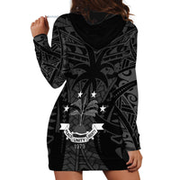 FSM Chuuk States Hoodie Dress Micronesia Vintage Polynesian Tribal Black Version LT9 - Polynesian Pride