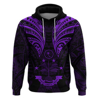 FSM Chuuk States Hoodie Micronesia Vintage Polynesian Tribal Purple Version LT9 Pullover Hoodie Purple - Polynesian Pride