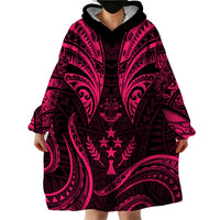 FSM Kosrae States Wearable Blanket Hoodie Micronesia Vintage Polynesian Tribal Pink Version LT9 - Polynesian Pride