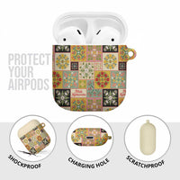 Mele Kalikimaka Hawaii Christmas AirPods Case Melemele Mama Seamless Floral Motif - Polynesian Pride