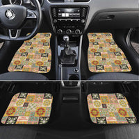 Mele Kalikimaka Hawaii Christmas Car Mats Melemele Mama Seamless Floral Motif - Polynesian Pride