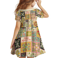 Mele Kalikimaka Hawaii Christmas Family Matching Off Shoulder Maxi Dress and Hawaiian Shirt Melemele Mama Seamless Floral Motif - Polynesian Pride