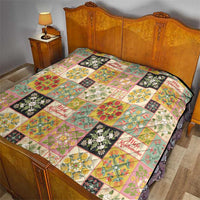 Mele Kalikimaka Hawaii Christmas Quilt Melemele Mama Seamless Floral Motif - Polynesian Pride