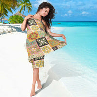 Mele Kalikimaka Hawaii Christmas Sarong Melemele Mama Seamless Floral Motif - Polynesian Pride