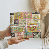 Mele Kalikimaka Hawaii Christmas Wrapping Paper Melemele Mama Seamless Floral Motif - Polynesian Pride