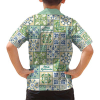Mele Kalikimaka Hawaii Christmas Family Matching Puletasi and Hawaiian Shirt Omaomao Seamless Floral Motif - Polynesian Pride