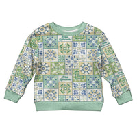 Mele Kalikimaka Hawaii Christmas Kid Ugly Christmas Sweater Omaomao Seamless Floral Motif - Polynesian Pride