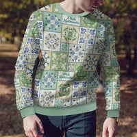 Mele Kalikimaka Hawaii Christmas Ugly Christmas Sweater Omaomao Seamless Floral Motif - Polynesian Pride