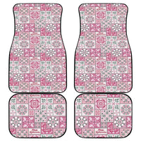 Mele Kalikimaka Hawaii Christmas Car Mats Akala Seamless Floral Motif - Polynesian Pride