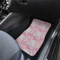 Mele Kalikimaka Hawaii Christmas Car Mats Akala Seamless Floral Motif - Polynesian Pride