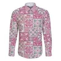 Mele Kalikimaka Hawaii Christmas Family Matching Puletasi and Hawaiian Shirt Akala Seamless Floral Motif - Polynesian Pride