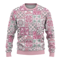 Mele Kalikimaka Hawaii Christmas Ugly Christmas Sweater Akala Seamless Floral Motif - Polynesian Pride