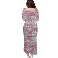 Mele Kalikimaka Hawaii Christmas Puletasi Akala Seamless Floral Motif - Polynesian Pride