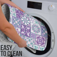 Mele Kalikimaka Hawaii Christmas Bathroom Set Poni Seamless Floral Motif - Polynesian Pride