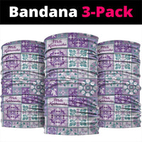 Mele Kalikimaka Hawaii Christmas Neck Gaiter Poni Seamless Floral Motif - Polynesian Pride