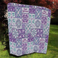 Mele Kalikimaka Hawaii Christmas Quilt Poni Seamless Floral Motif LT9 - Polynesian Pride