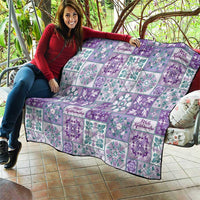 Mele Kalikimaka Hawaii Christmas Quilt Poni Seamless Floral Motif LT9 - Polynesian Pride