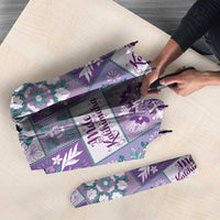 Mele Kalikimaka Hawaii Christmas Umbrella Poni Seamless Floral Motif - Polynesian Pride