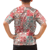 Mele Kalikimaka Hawaii Christmas Hawaiian Shirt Ulaula Seamless Floral Motif - Polynesian Pride