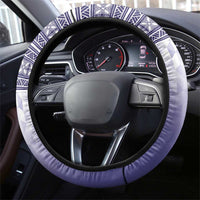 American Samoa Bald Eagle Steering Wheel Cover Polynesian Tropical Flowers LT9 - Polynesian Pride