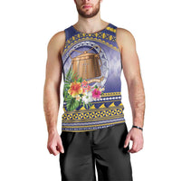 Tokelau Tuluma Men Tank Top Polynesian Tropical Flowers LT9 - Polynesian Pride