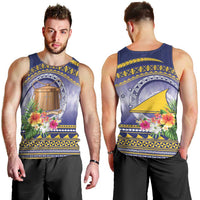 Tokelau Tuluma Men Tank Top Polynesian Tropical Flowers LT9 - Polynesian Pride