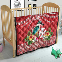 Wallis et Futuna Kingfisher Quilt Polynesian Tropical Flowers