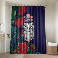 Maori Wheku Meri Kirihimete Personalised Bathroom Set All Blue Indigenous Maori Motif - Polynesian Pride