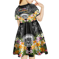 Pasifika Vibes Festival 2024 Kid Short Sleeve Dress Kanaka Maoli With Hawaiian Islands LT9 - Polynesian Pride