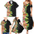 Hawaii Tropical Flowers Tribal Pattern Family Matching Summer Maxi Dress and Hawaiian Shirt No1 LT9 - Polynesian Pride
