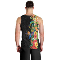 Hawaii Tropical Flowers Tribal Pattern Men Tank Top No5 LT9 - Polynesian Pride
