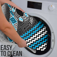 Personalised Aotearoa Niho Taniwha Motif Bathroom Set Blue Style - Polynesian Pride