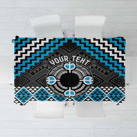 Personalised Aotearoa Niho Taniwha Motif Tablecloth Blue Style