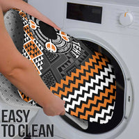 Personalised Aotearoa Niho Taniwha Motif Bathroom Set Gold Style - Polynesian Pride