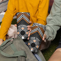 Personalised Aotearoa Niho Taniwha Motif Tumbler Cup Gold Style