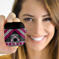 Personalised Aotearoa Niho Taniwha Motif AirPods Case Pink Style - Polynesian Pride