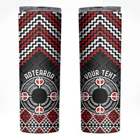 Personalised Aotearoa Niho Taniwha Motif Skinny Tumbler Red Style