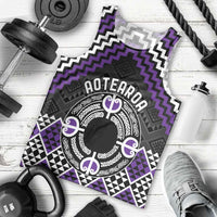 Personalised Aotearoa Niho Taniwha Motif Men Tank Top Violet Style