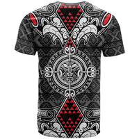 Black Aotearoa Tanilo Motif T Shirt Vintage Maori New Zealand Tribal Art Pattern