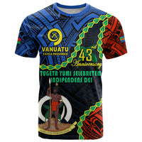 Polynesian Pride Tafea Province 43rd Anniversary Vanuatu T Shirt Tugeta Yumi Selebretem Indipendens Dei LT9 Blue - Polynesian Pride