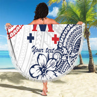 Kingdom of Uvea 1842-1860 Personalized Beach Blanket Wallis and Futuna Polynesian Tribal Pattern