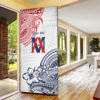 Kingdom of Uvea 1842-1860 Personalized Door Cover Wallis and Futuna Polynesian Tribal Pattern - Polynesian Pride