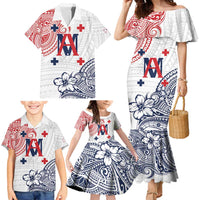 Kingdom of Uvea 1842-1860 Personalized Family Matching Mermaid Dress and Hawaiian Shirt Wallis and Futuna Polynesian Tribal Pattern